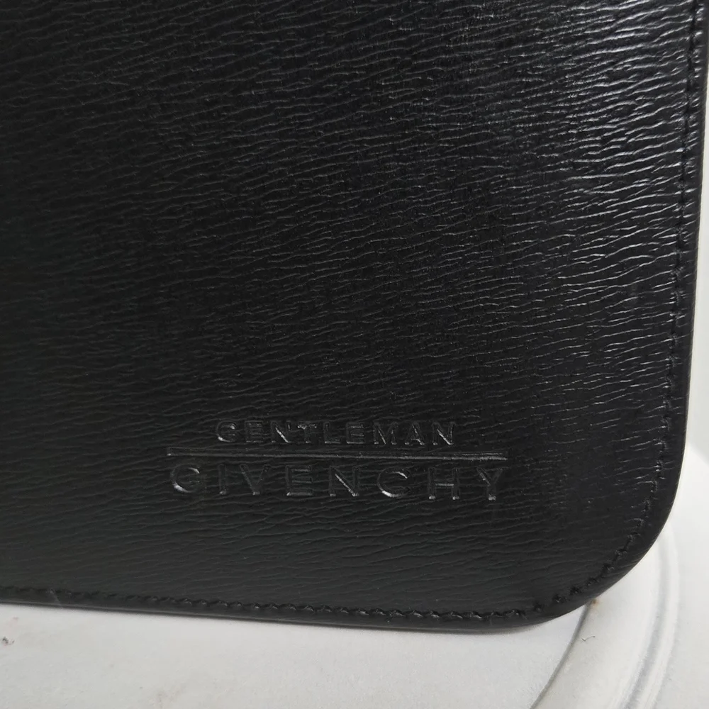 EUC Vintage Givenchy Gentleman Leather Unisex Clutch w/COA